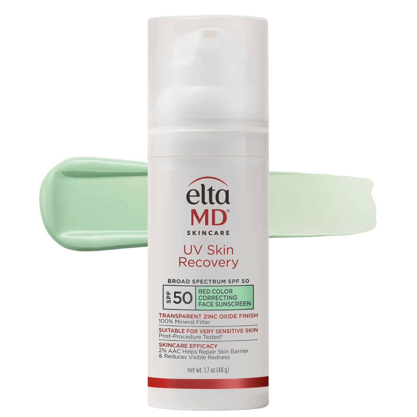 EltaMD UV Skin Recovery Green Tint Broad-Spectrum SPF 50